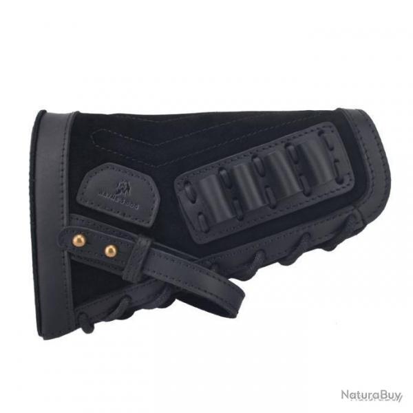 BUSC EN CUIR AVEC CARTOUCHIRE - .308 30.06 - NOIR - LIVRAISON GRATUITE