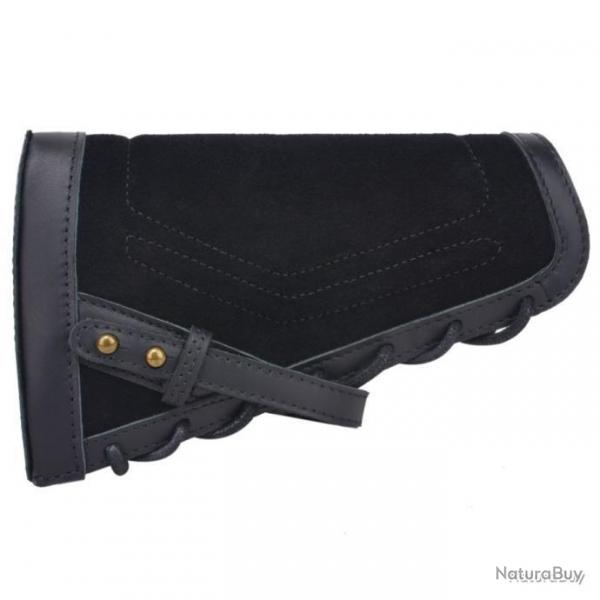 BUSC EN CUIR VRITABLE AVEC INSERTS - AMBIDEXTRE - NOIR - LIVRAISON GRATUITE