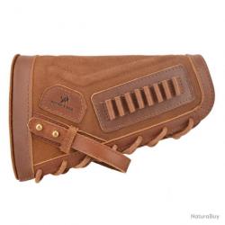 CARTOUCHIÈRE DE CROSSE CALIBRE - 22LR - MARRON - LIVRAISON GRATUITE
