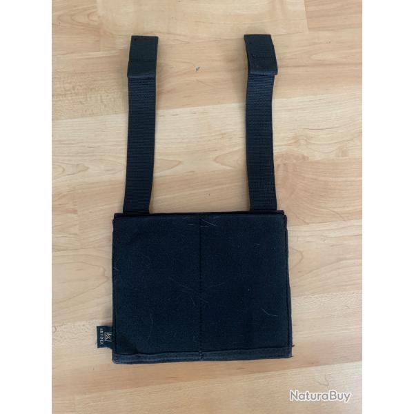 Porte chargeur double lastique noir