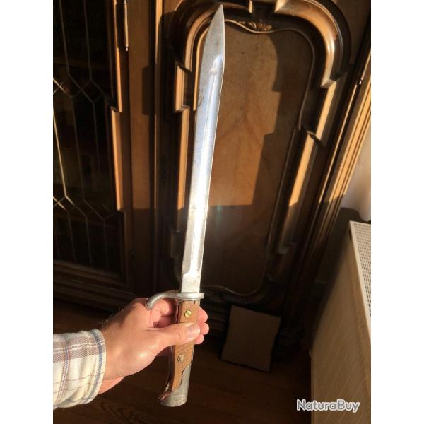 Baïonnette Sg. 98/05 n. A. neue Art 1917 E&F Hörster Solingen marquage de troupe MW 50 Doppelstempel