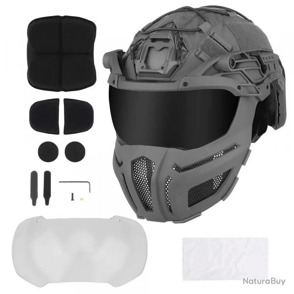 Casque protection intgrale Fast HL-100 KOLINLOV - Gris