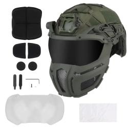 Casque protection intégrale Fast HL-100 KOLINLOV - Vert OD