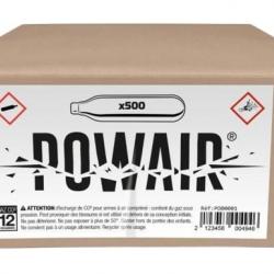 CARTOUCHES CO2 12GR X 500 "POWAIR"