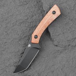 Couteau Bestech Step Lame Tanto Acier D2 Black Manche Micarta Brown Etui Kydex BTKFK06D
