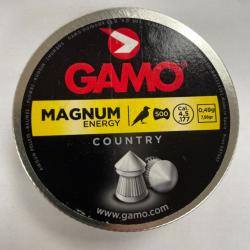GAMO PLOMB MAGNUM 0.49G/7.56GR 4.5 MM BOITE DE 500 PLOMBS VENDU PAR 5 BOITES FRAIS DE PORT OFFERT