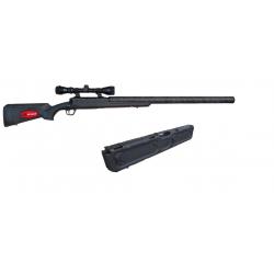 Pack carabine SAVAGE axis cal.222 custom silence + lunette 3-9x40 weaver + mallette