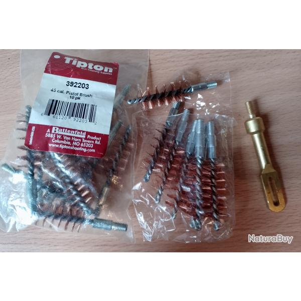 Lot Brosse cal 45 Bronze (8/32 mle)