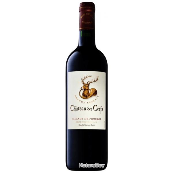 "Chteau des Cerfs" AOC Lalande de Pomerol, 2022, la bouteille, BIO