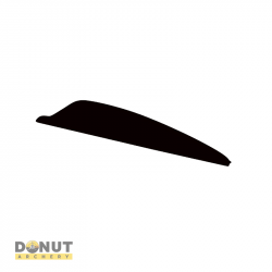 Plume de flèche Plastique Flex-Fletch FFP187 - Noir