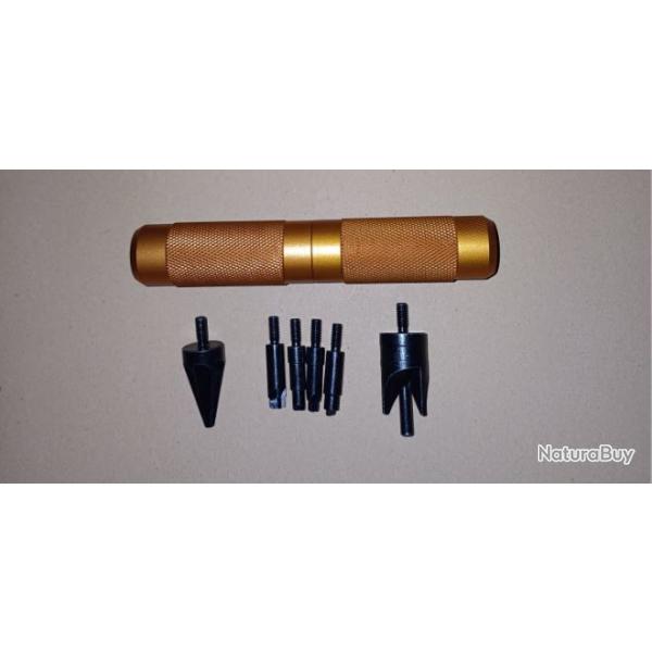 OUTILS DE NETTOYAGE DES DOUILLES / PUITS D'AMORCES / CHANFREINS / EBAVURAGE (Small and Large amorce)