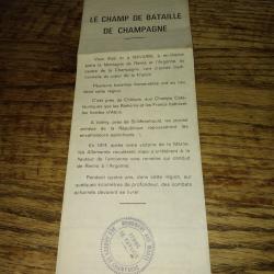 Le champ de bataille de champagne