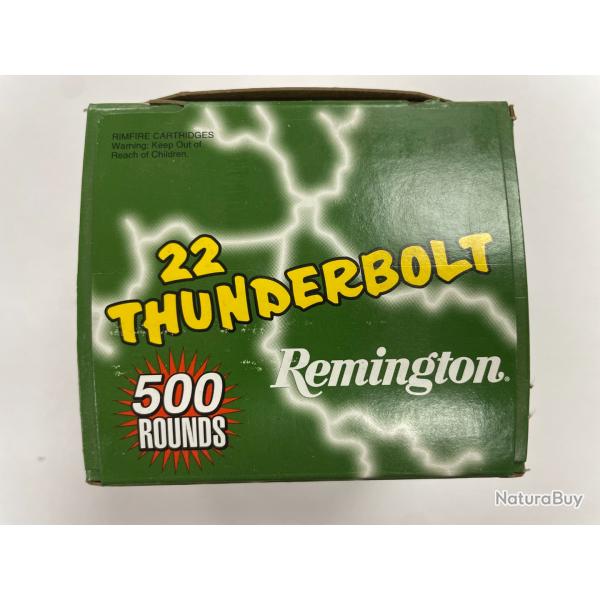 REMINGTON CAL 22LR THUNDERBOLT 40GR BOITE DE 500 BALLES  FRAIS DE PORT OFFERT