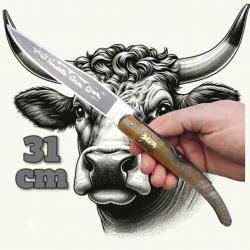 Couteau cran d'arrêt Au Sabot Vendetta blason 31cm