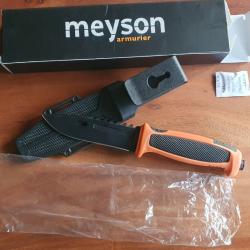 Couteau de survie Meyson Black / Orange