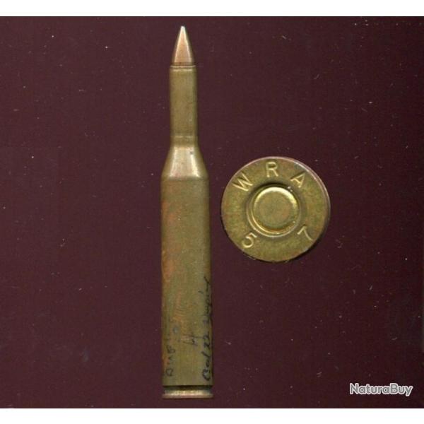 .22 x 2.95" SALVO Duplex - RARE exprimentale US avec 2 balles - Projet SALVO - tui 74.8 mm