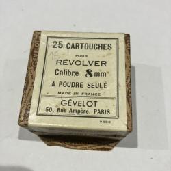 boite et munitions gevelot 8mm