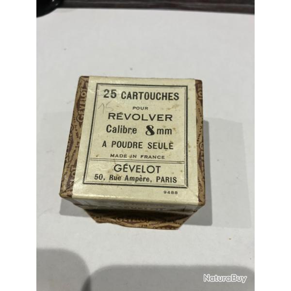 boite et munitions gevelot 8mm