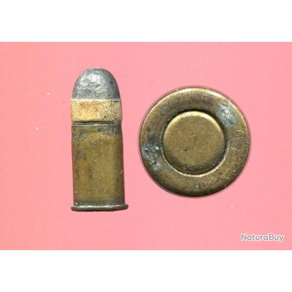 9 mm pour Revolver Suisse de Police Cantonale - TRES RARE - tui laiton 17 mm - grosse amorce plate