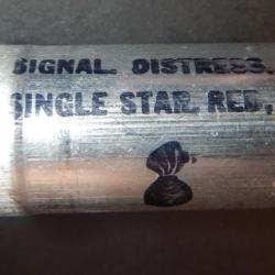 Rare - Fusée de détresse US NAVY - US AIR FORCE WW2 1'' Single star red M 73 - May 1945