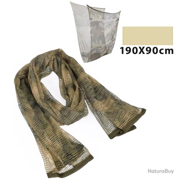 FOULARD CAMOUFLAGE POUR LA PCHE XXL 190x90cm - MULTICAM - LIVRAISON GRATUITE
