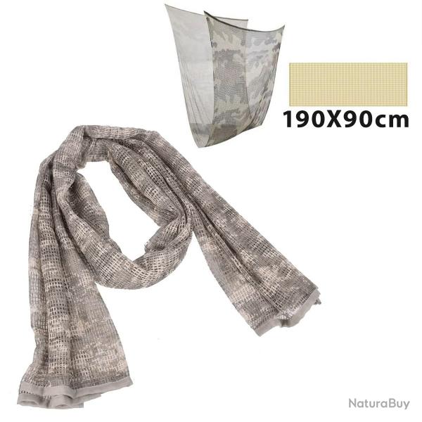 FOULARD CAMOUFLAGE POUR LA PCHE XXL 190x90cm - ACU - LIVRAISON GRATUITE