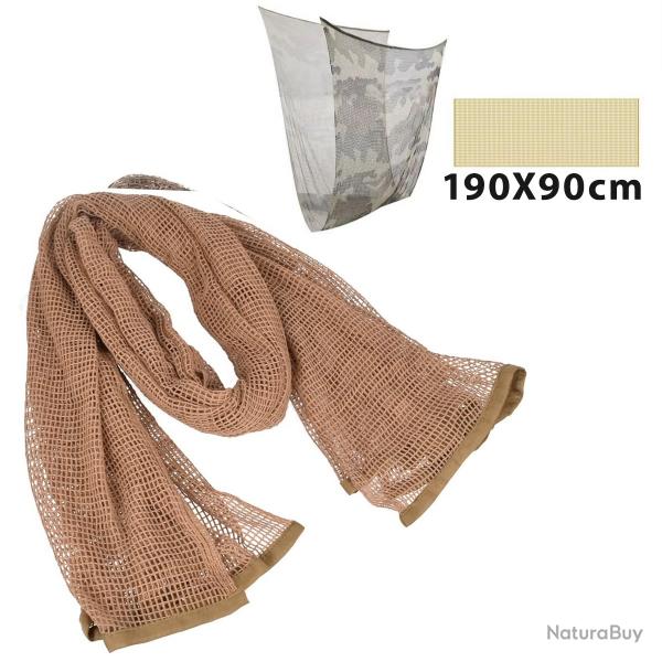 FOULARD CAMOUFLAGE POUR LA PCHE XXL 190x90cm - KAKI - LIVRAISON GRATUITE