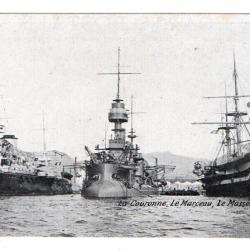 CPA- Marine Militaire La Couronne le Marceau le Masséna N°1104