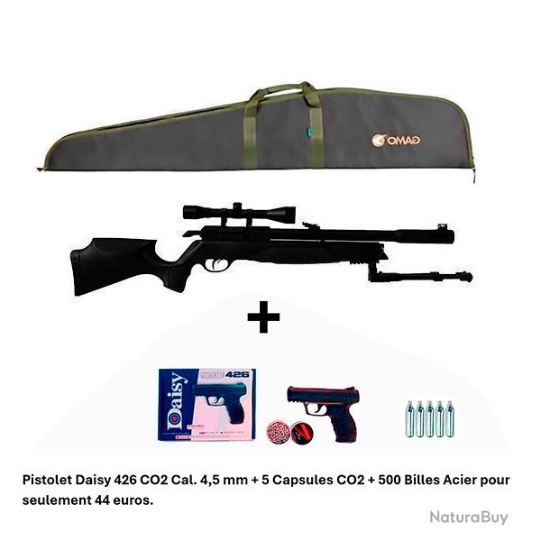 PACK COMBIN ! PACK8 Carabine Arrow Gamo 5,5 mm + Pistolet Daisy 426 + 500 billes en acier + 5 CO2