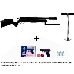 PACK COMBINÉ ! PACK11 Carabine Arrow Gamo 5,5 mm + Pistolet Daisy 426 + 500 billes en acier + 5 CO2