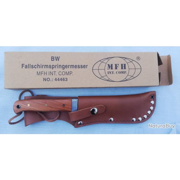 Couteau de parachutiste " M F H Int. Comp." Fallschirmspringermesser -