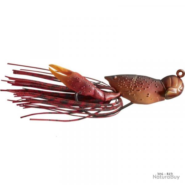 Rubber Jig Live Target Hollow Body Craw 4cm 306 - Red