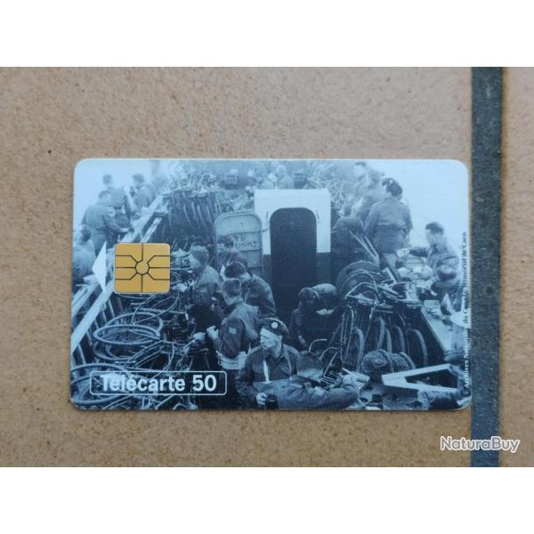 TELECARTE 50 ANS DU D-DAY 1944-1994 DEBARQUEMENT FLOTILLE ROUTE VERS LES COTES  JOUR J 6 JUIN 1944