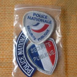 Anciens badges / insignes Police Nationale - Très bon état - Lot de trois