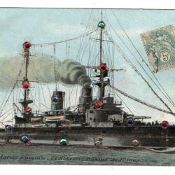 CPA-   Marine Francise - Le Saint Louis Cuirassé de 1 er rang N°1115