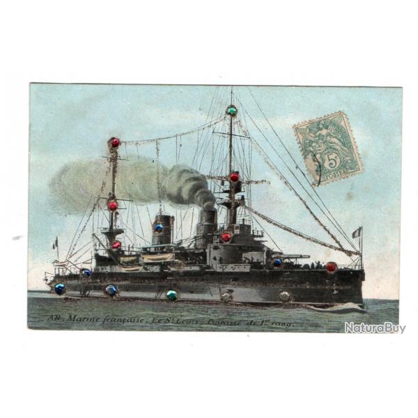 CPA-   Marine Francise - Le Saint Louis Cuirass de 1 er rang N1115
