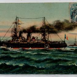 CPA-   Marine Francise - Le Saint Louis Cuirassé DESCADRE,11.275 TONNE 14500 CHEVAUX VITESSE  N°1257