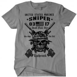 T-shirt militaire USMC Scout Sniper US Marines - Gris / M
