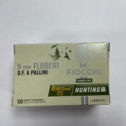9 MM FLOBERT FIOCCHI PLOMB NUMERO 8 BOITE DE 50 CARTOUCHES VENDU PAR 2 BOITES FRAIS DE PORT OFFERT