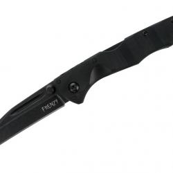 Couteau Cold Steel Frenzy II Lame Wharncliffe Acier CPM 3V Noir Manche G-10 Noir Clip CSFL35FRNBKBK