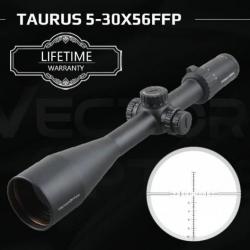 Lunette Vector Optics Taurus 5-30x56 FFP GEN II Réticule MPX1 6 Niveaux d'Illumination rouge Tir
