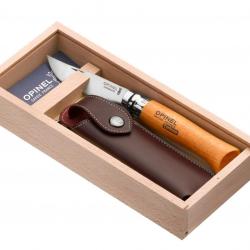 Opinel N°08 Carbone Plumier + Etui