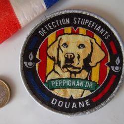 écusson Direction régionale des douanes - Perpignan (chien Belge)