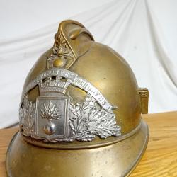 ancien casque de sous off  pompier 1895