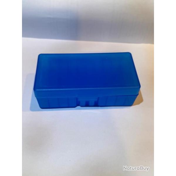 Lot de 13 Bote  munition 9x19 transparente bleu 50 emplacements lot de 13 boites