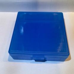 Lot de 5 pièces Boîte à munition 9x19 transparente bleu 100emplacements