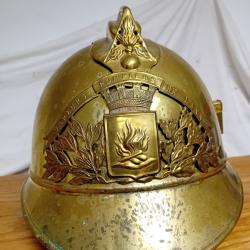 ancien casque de pompier 1895