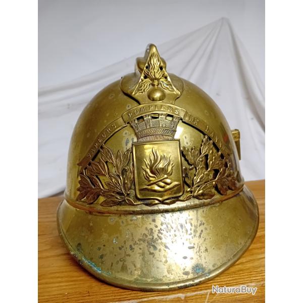 ancien casque de pompier 1895
