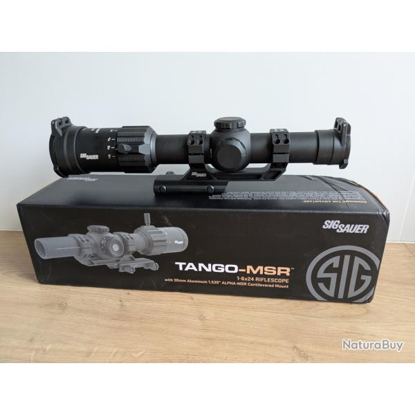 Lunette LPVO SigSauer Tango MSR 1-6x24mm 1 sans rserve