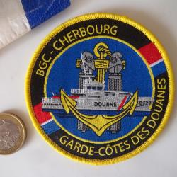 écusson tissu douanes - brigades garde-côtes (BGC) Cherbourg Manche Cotentin